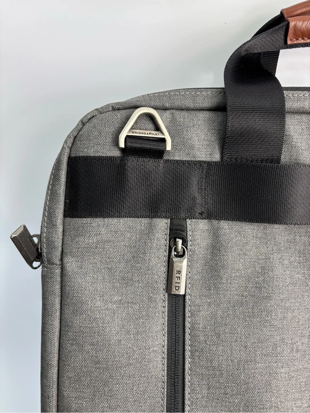 Briggs & Riley Kinzie Street 2.0 Micro Messenger Grey Bag No Shoulder Strap